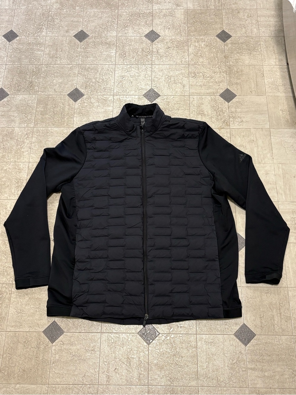 adidas Frostguard Men's XL Black Full-Zip Insulated Softshell Golf Jacket